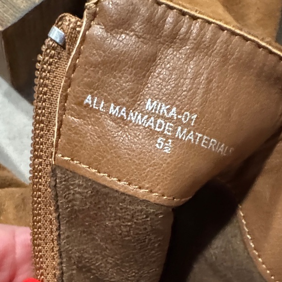 Corina Embroidered Brown Ankle Boots - Picture 4 of 5